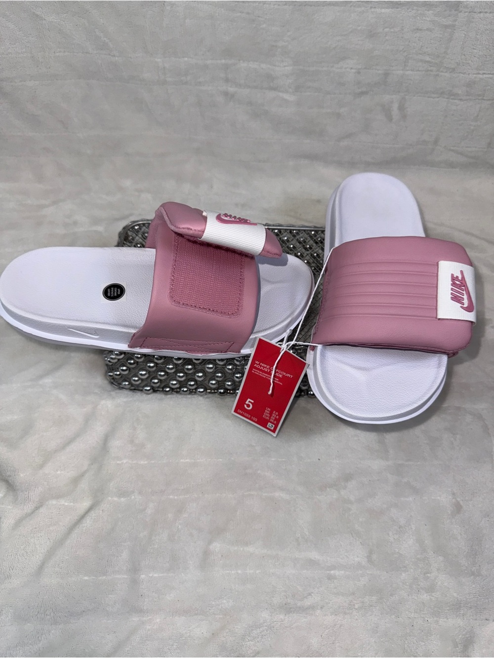 🌸💗 Nike Offcourt Slide Pink Youth 3.5Y/Women’s 5 DV1033-103 NWT🎀 - Picture 2 of 8